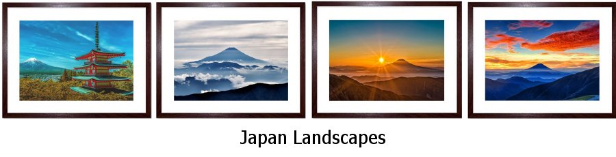 Japan Landscapes Framed Prints